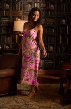 A lady wearing Cameron Chemise In Rosy Roar