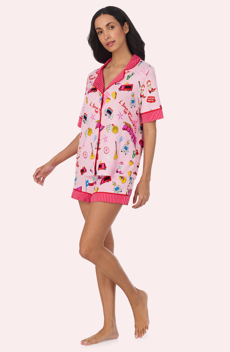 Dakota Short Knit Pj Set In Girls' Trip – Room Service PJs