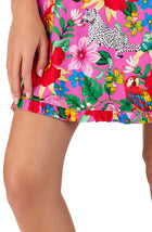 A lady wearing Ella Chemise In Critter Floral