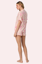 Nia Short Woven Pj Set In Bridal Babe