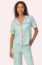 A lady wearing Arizona Long Knit Pj Set In Country Girl