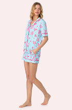 A lady wearing Sienna Short Pj Set In Miss Martini