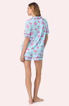 A lady wearing Sienna Short Pj Set In Miss Martini