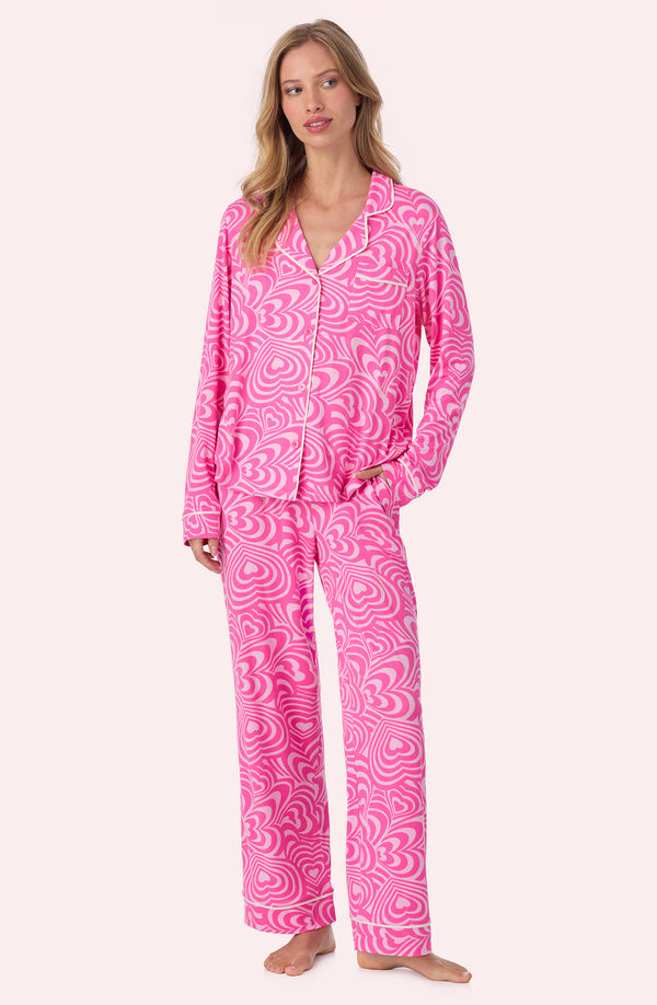 Charlotte Knit Pj Set In Heartstrings