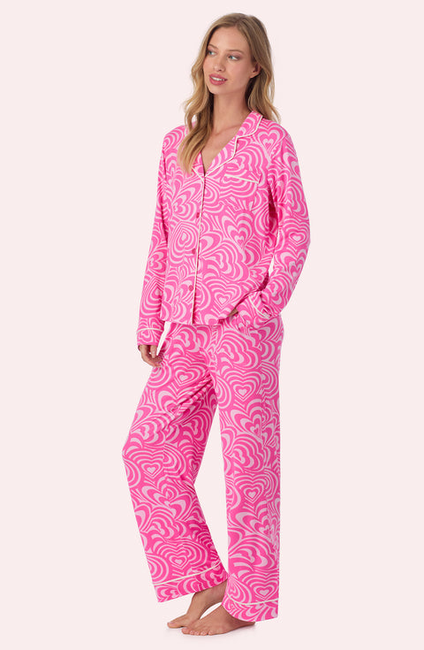 Charlotte Knit Pj Set In Heartstrings