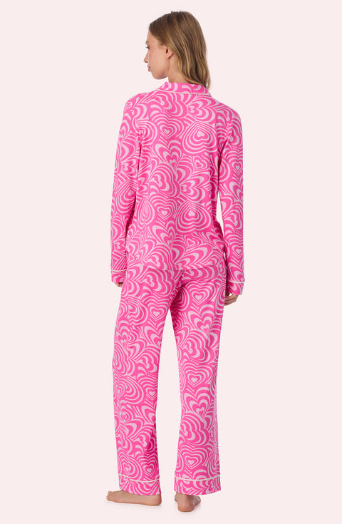 Charlotte Knit Pj Set In Heartstrings