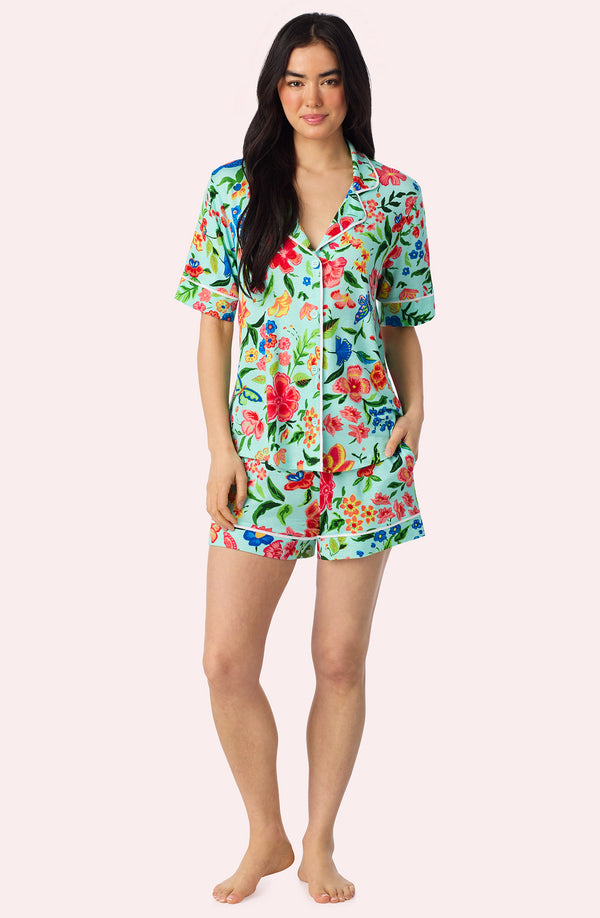 navy women's dress Lauren Navy Blue Ruffled Shirt Dress in Cotton main image 1