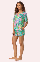 Aspen Short Knit Pj Set In Dreamscape Dot