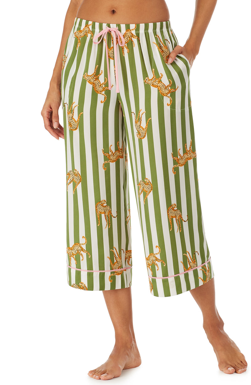 Chelsea Pant In Cheetahs & Stripes – Room Service PJs