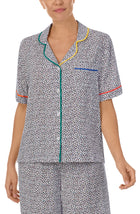 Hudson Pj Top In Feline Pride